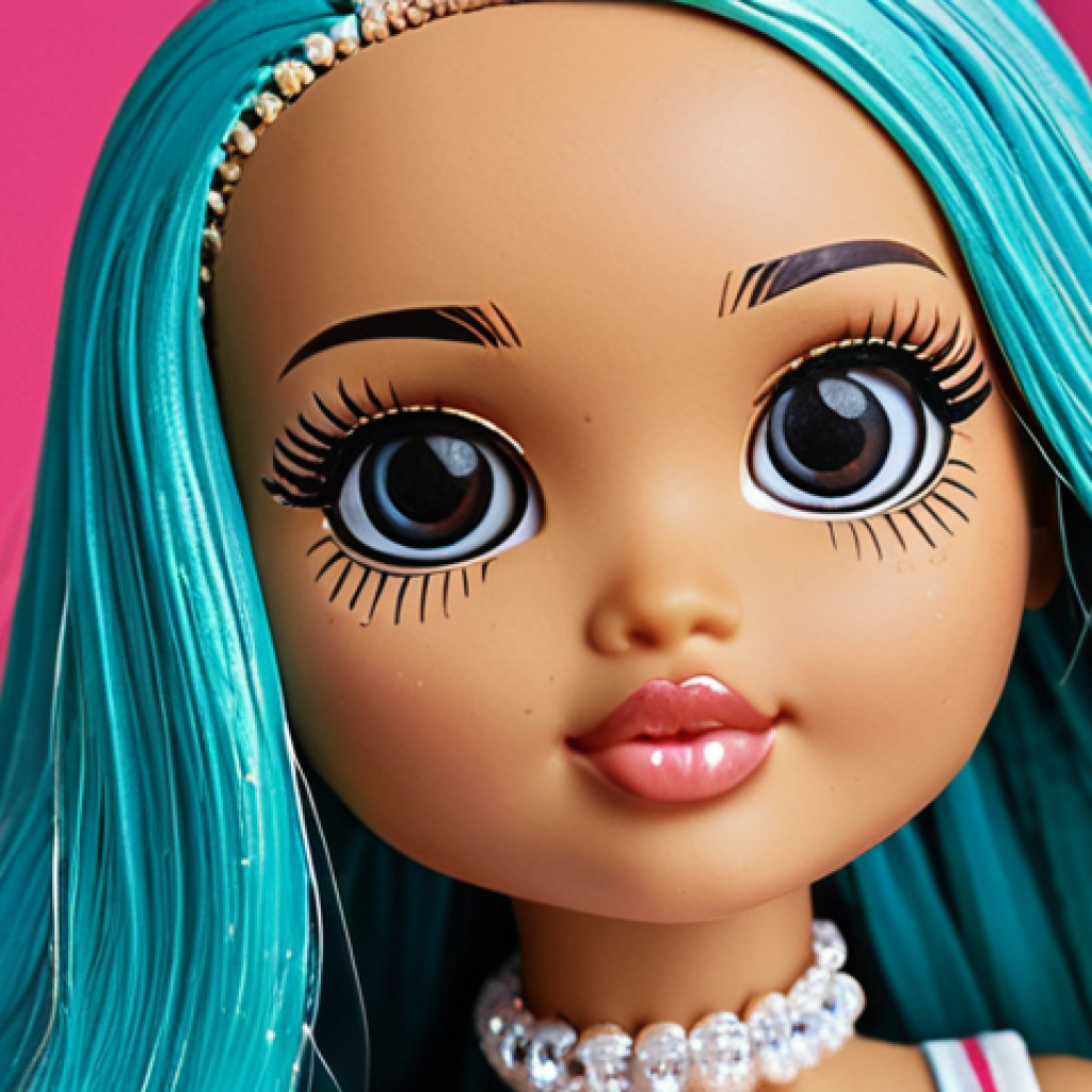 **

Detailed close-up photo of a rare, limited-edition LOL Surprise doll in its original packaging. The packaging should be pristine and feature bright, vibrant colors. Focus on the unique details of the doll, such as its hair, clothing, and accessories. The background should be blurred to emphasize the doll. Hashtags like #LOLSurpriseLimitedEdition, #LOLSurpriseRarität, and #Sammlerstück subtly visible in the background.

**