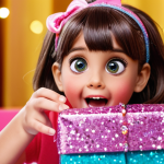 **

Prompt: "Close-up of a child's hands excitedly unwrapping a LOL Surprise! doll package. Focus on the colorful layers, small accessories peeking out, and the child's wide-eyed expression of anticipation. Glitter, vibrant colors, and a sense of magical discovery. Style: Toy photography, bright, playful, bokeh background."

**