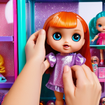 **Prompt 1: The Magic of Unboxing and Collection Value**
    "A vibrant L.O.L. Surprise! doll emerging from layers of glittery, colorful unboxed packaging, surrounded by an aura of excitement and anticipation. A child's hands are gently peeling back the final layer, revealing an ultra-rare, intricately detailed doll. In the background, other pristine, rare L.O.L. dolls are proudly displayed in a collector's glass cabinet, bathed in soft, enchanting light, emphasizing their transformation from playful toys to treasured collectibles. High resolution, dynamic lighting, macro photography, joyful atmosphere, extreme detail."