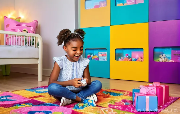LOL 서프라이즈의 소비자 만족도 조사 - **Prompt 1: The Joy of Unboxing**
    A delighted 8-year-old girl with bright, sparkling eyes is sit...