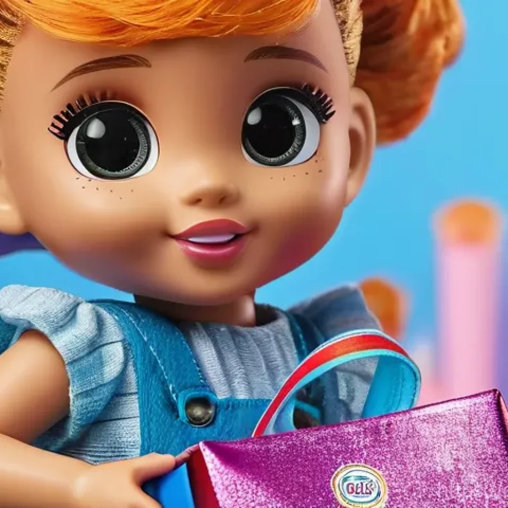 LOL 서프라이즈의 글로벌 팬덤 이벤트 소개 - **L.O.L. Surprise! Unboxing Joy with a Tot Doll**
A close-up shot of a child's hands, approximat...
