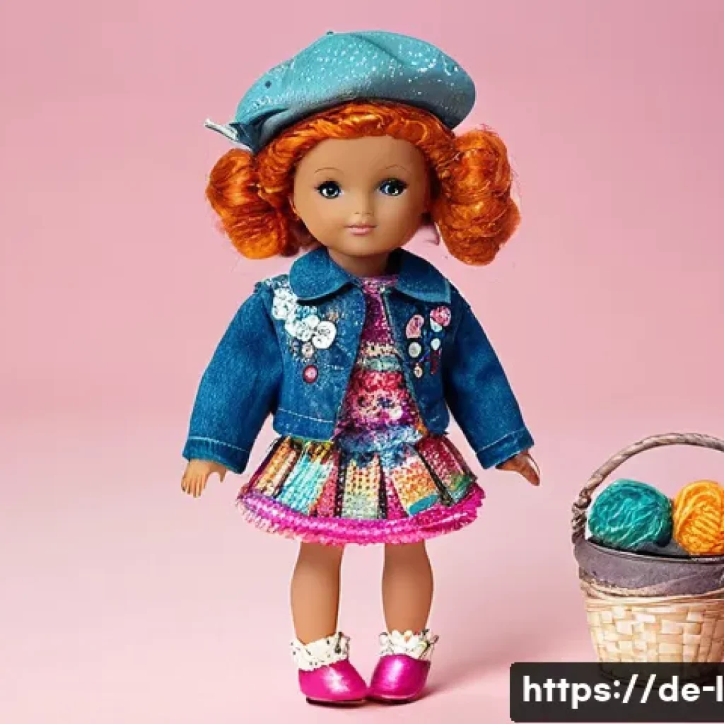 LOL 서프라이즈의 비공식 아이템 제작 사례 - **Prompt: Upcycled L.O.L. Doll Fashion Showcase**
"A vibrant, eye-level close-up shot of an L.O....