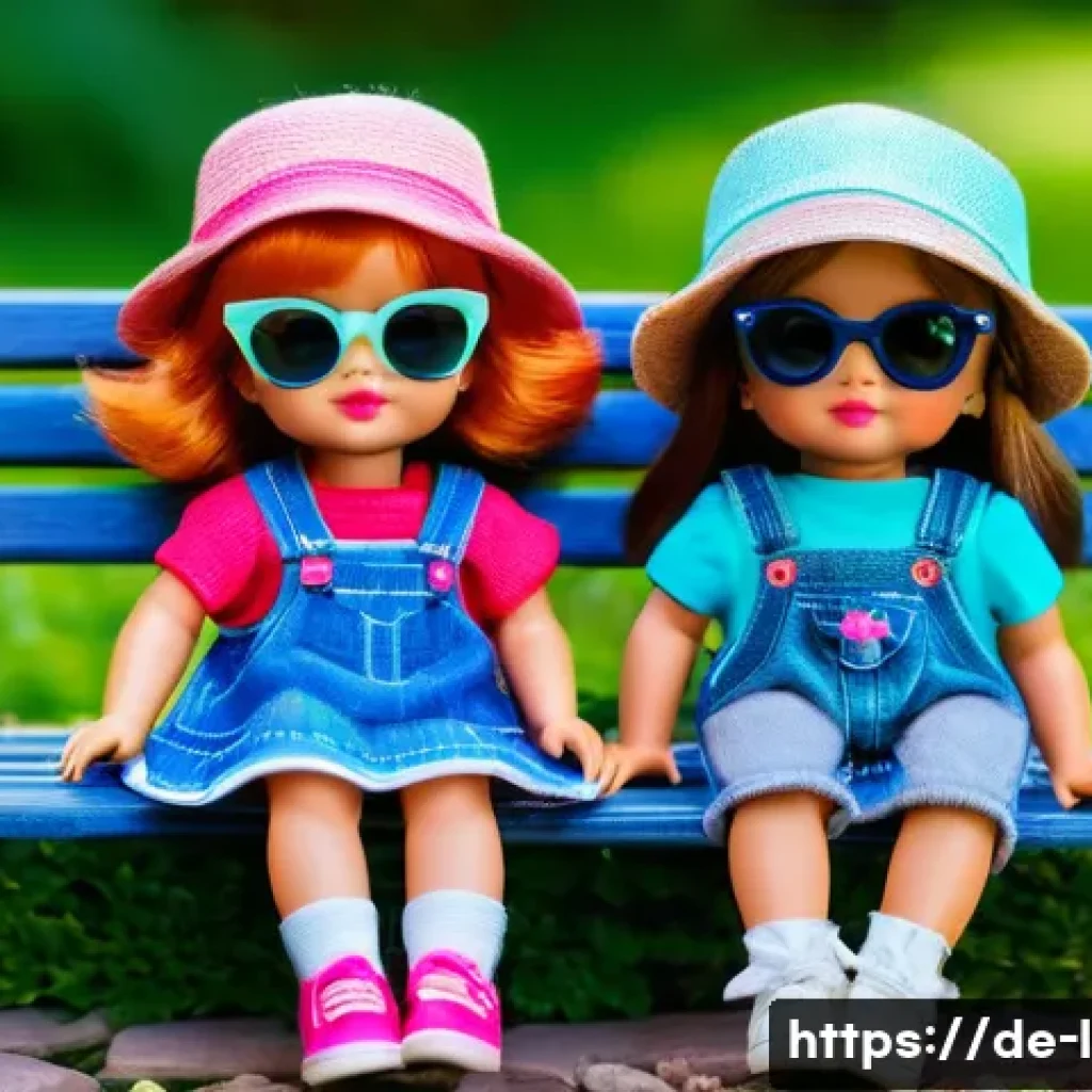 LOL 서프라이즈와 관련된 독창적인 콘텐츠 제작법 - A vibrant outdoor photoshoot featuring several LOL Surprise dolls posed as mini-models in a beautifu...