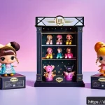 LOL 서프라이즈 한정판 출시 일정 - A high-detail scene showcasing the LOL Surprise Limited Edition 2024 dolls arranged inside a stylish...